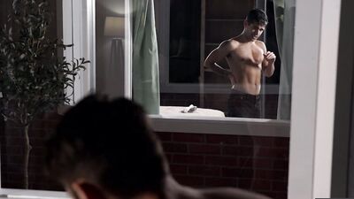Men - Ty Mitchell And Reese Rideout Fuck In The Bedroom While Their Neighbour Watches Masturbating