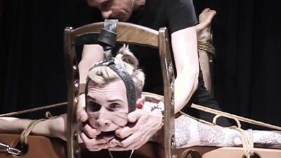 Nicky bound, dirty face, drooling, tickling feet