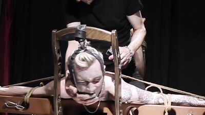 Nicky bound, dirty face, drooling, tickling feet