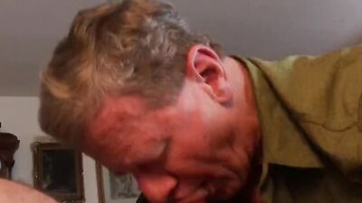 Stewart Bowman regularly sucks his mailman’s cock