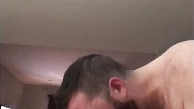 Daddy gave me his cum then I shot mine