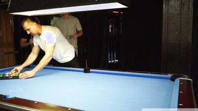 Pool Table Fuck At Bar For Twink - Damien White, Matt Heron, Luca Luv - NextDoorHomemade