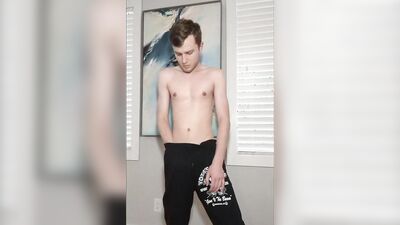 Stripping, Fucking My Fleshlight, then Cumming on My Own Face