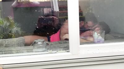Intruder catches us having sex and joins in on the fun
