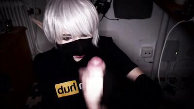 trap femboy slut gets cum in face from straight friend
