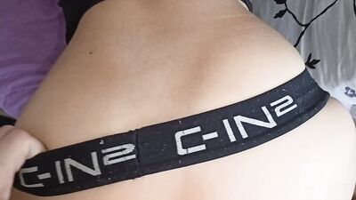 Daddy's huge cock is fucking a college twink and feeding him cum right in the ass!