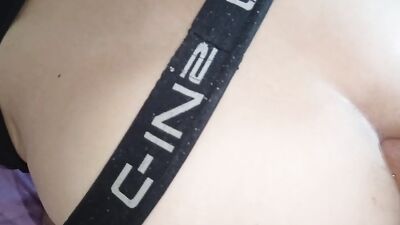 Daddy's huge cock is fucking a college twink and feeding him cum right in the ass!