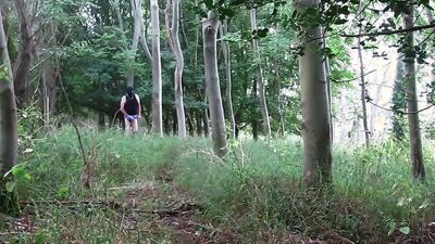 outdoors worn out y fronts hiking walk to naked