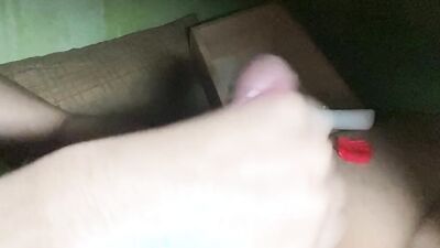 Cum alone in the night on day of love.