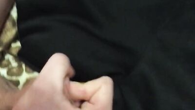 Young Twink splattered his daddy's Adidas with cum !