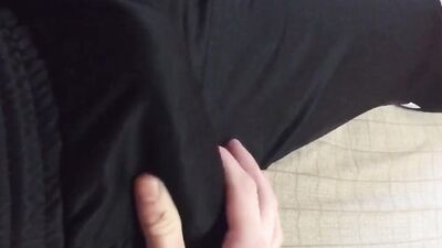 Young Twink splattered his daddy's Adidas with cum !