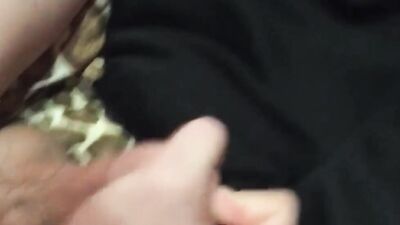 Young Twink splattered his daddy's Adidas with cum !