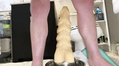 LONG and DEEP Dildo Fuck on my John Thomas "Oglin XXL"