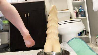 LONG and DEEP Dildo Fuck on my John Thomas "Oglin XXL"
