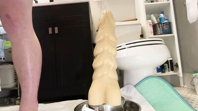 LONG and DEEP Dildo Fuck on my John Thomas "Oglin XXL"