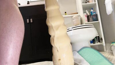 LONG and DEEP Dildo Fuck on my John Thomas "Oglin XXL"