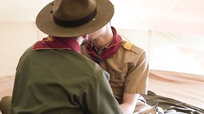 ScoutBoys - cute ScoutBoy fucked in forest tent by leader