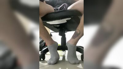 Drawing Student Gets Horny Doing Homework And Blows His Load On The Table