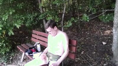 Caught Jacking Off on a Park Bench AUG 2016