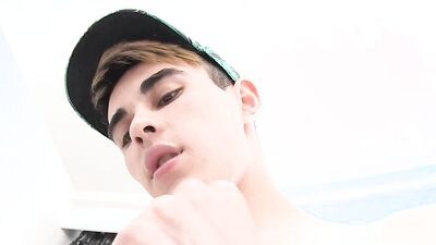 Cute Boy Victor Wanks His Cock While Rubbing That Tight Ass!