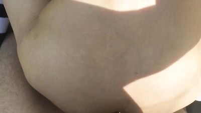 In public, Femboy sucks my healthy cock and caresses my foreskin