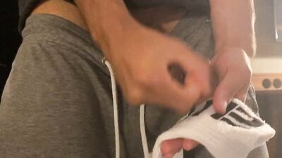 boy is cumming on his socks in austria