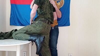 blowjob to a soldier in the cafeteria before lunch