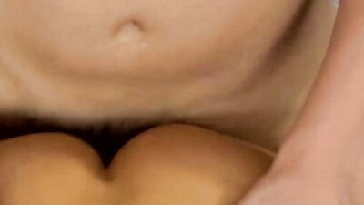 Amateurs Riley Tess and Zack Starr anal breed and cum blast