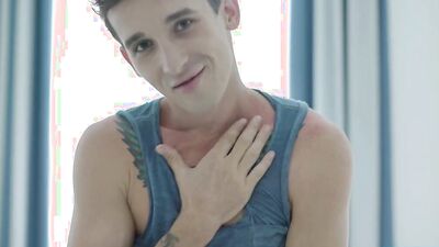 Inked Twink Noah Uses A Dildo And His Cock To Drill His Ass!
