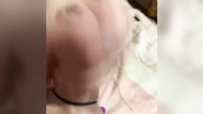Playing with my dick and ass in wife sexy panties