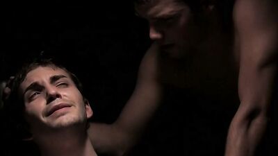 Rough Tyler Casson cums while anal riding Wade Warrens cock