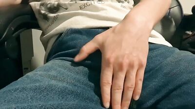 Cock Teasing in Jeans