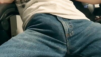 Cock Teasing in Jeans