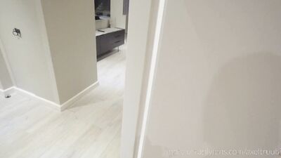 Cute twink is fucked hard in real POV No condom bareback anal