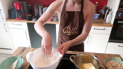 Top Chef Naked French Twink Edition 2: New recipe for healthy cookies weel hung cooker