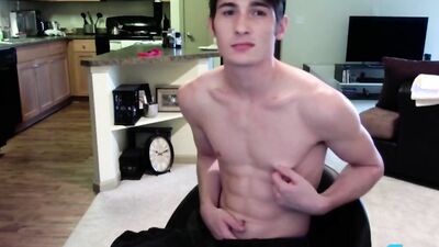 Toned Twink Elijah West Big Stick