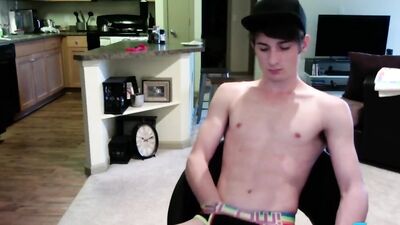 Toned Twink Elijah West Big Stick