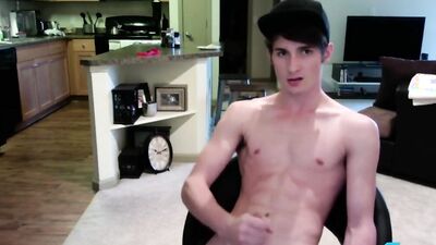 Toned Twink Elijah West Big Stick