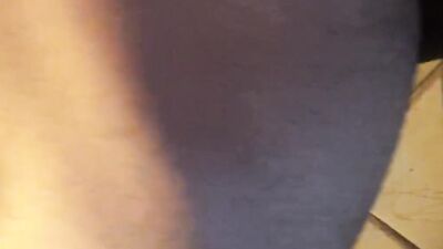 Young Latino plays with his dick and feet while walking around his house alone, let's accompany him
