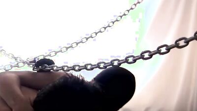 Submissive masked Sean Adams anal fucked by Zack Randall