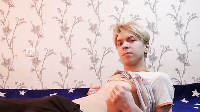 Boy play with ass himself