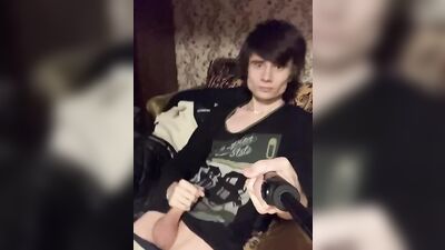 jerking off in the chair
