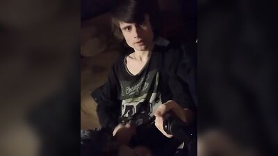 jerking off in the chair