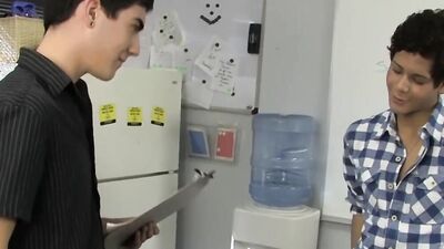 Bottom gets his ass filled with dick and cum