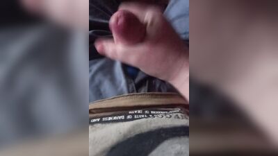 masturbating cock using lube. finished on panties. masturbate for you.