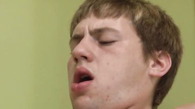 Hot gay seduces young nice student with hot oral sex until cumming