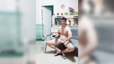 Hoy latin Guy masturbation with facial Expression