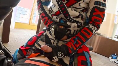 Sniff, lick, trample by friends mx boots and getting jerked off