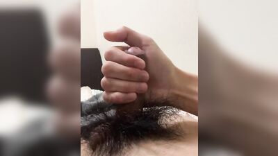 Male college student slow masturbation　Part1
