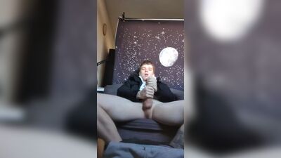 Straight lad enjoying the sun